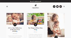 Desktop Screenshot of ispeakmom.com