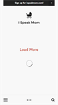 Mobile Screenshot of ispeakmom.com