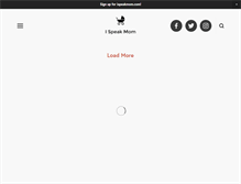 Tablet Screenshot of ispeakmom.com